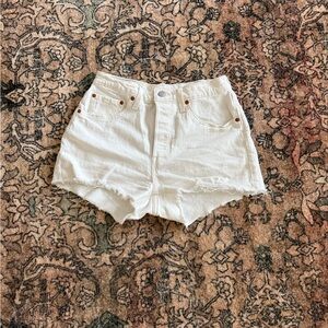 Levi's White Jean Shorts for Women